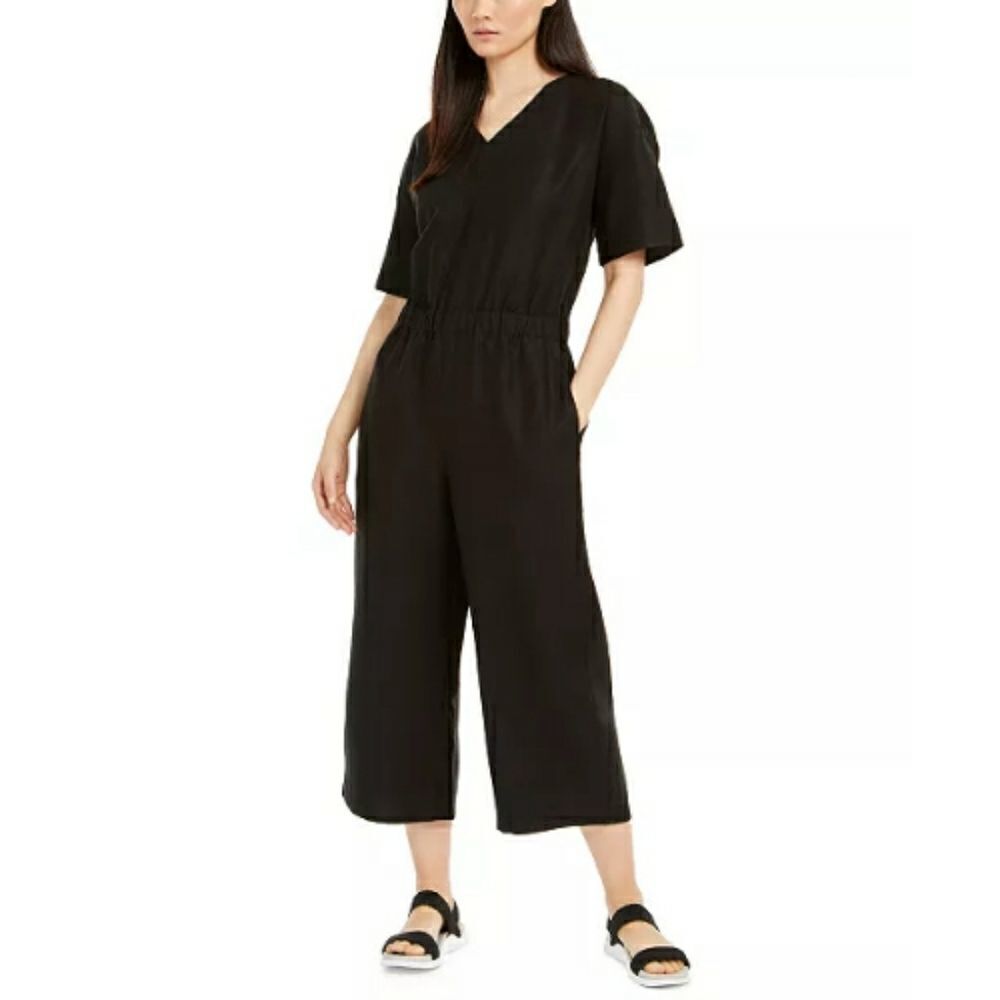 Eileen Fisher V-Neck Jumpsuit Size 2/4P